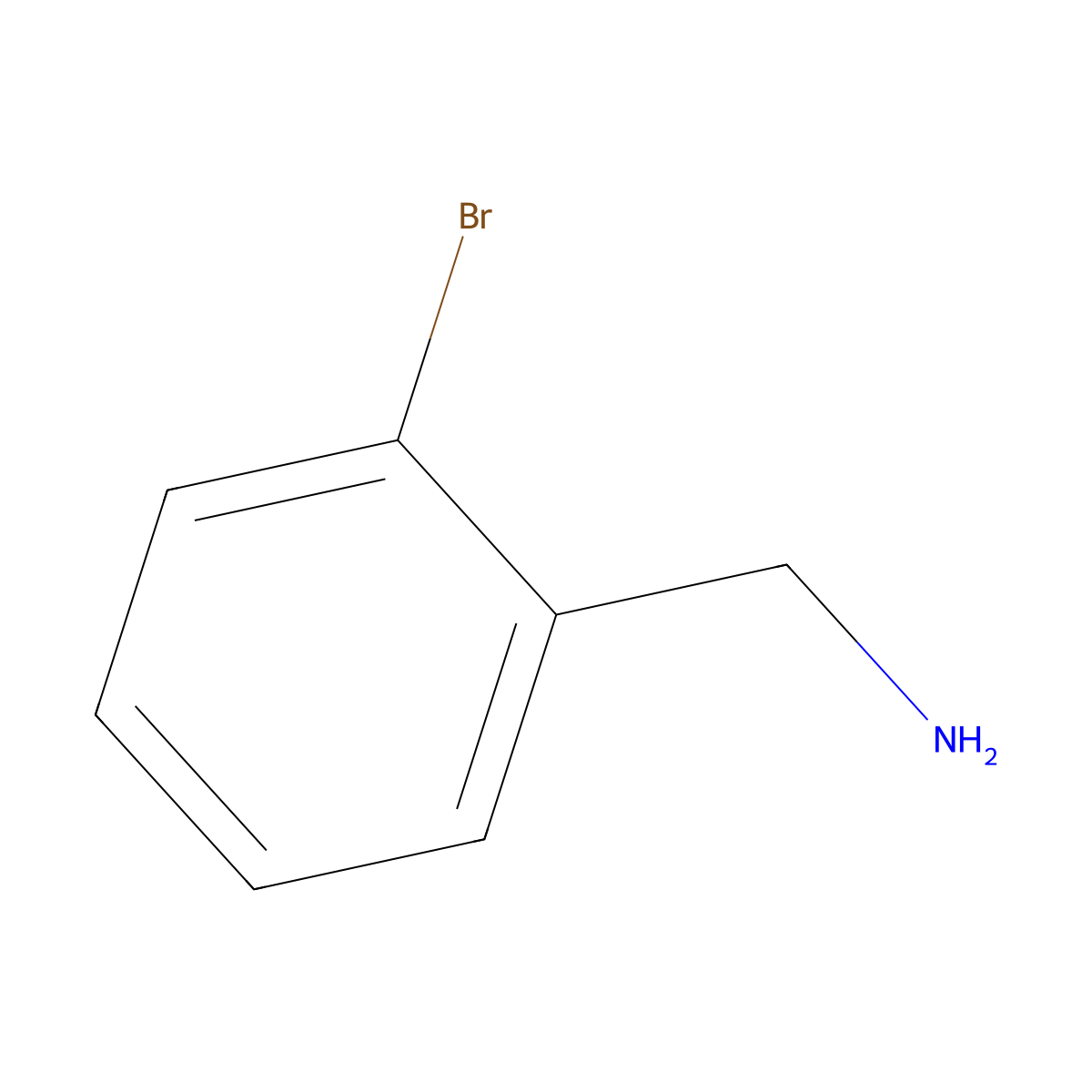 2-Bromobenzylamine molecular structure, CAS 3959-05-5