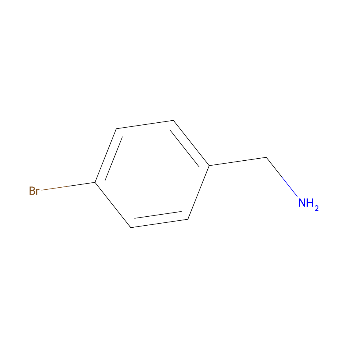 4-Bromobenzylamine molecular structure, CAS 3959-07-7