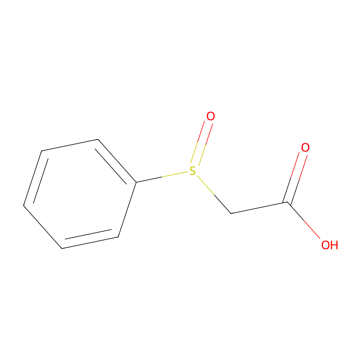 (Phenylsulfinyl)acetic acid molecular structure, CAS 3959-08-8