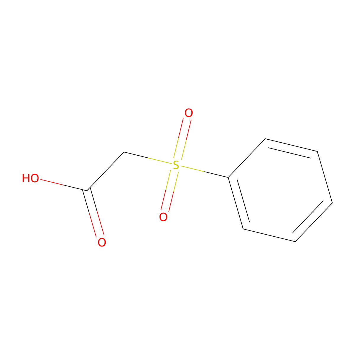 (Phenylsulfonyl)acetic acid molecular structure, CAS 3959-23-7