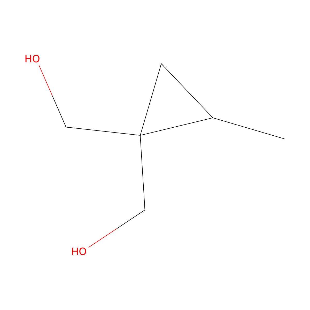 [1-(Hydroxymethyl)-2-methylcyclopropyl]methanol molecular structure, CAS 39590-82-4