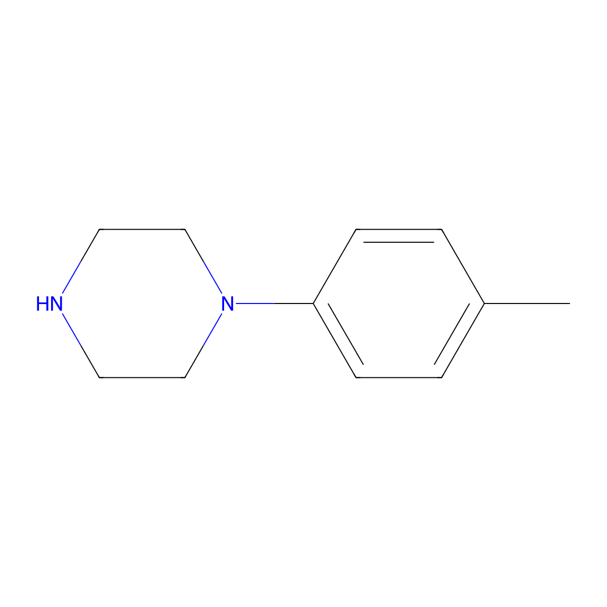 1-(p-Tolyl)piperazine molecular structure, CAS 39593-08-3