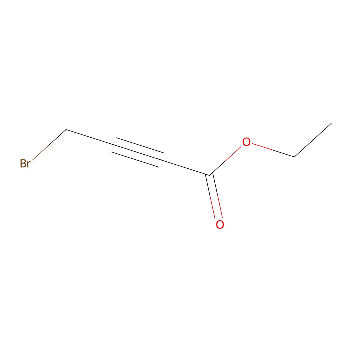 Ethyl 4-bromobut-2-ynoate molecular structure, CAS 39595-70-5