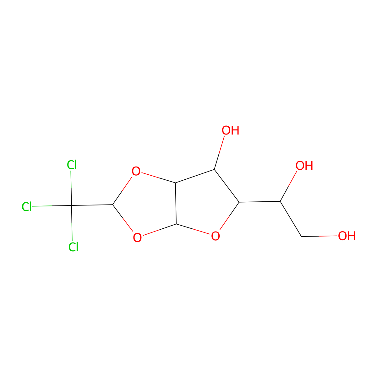 alpha-Chloralose molecular structure, CAS 39598-39-5