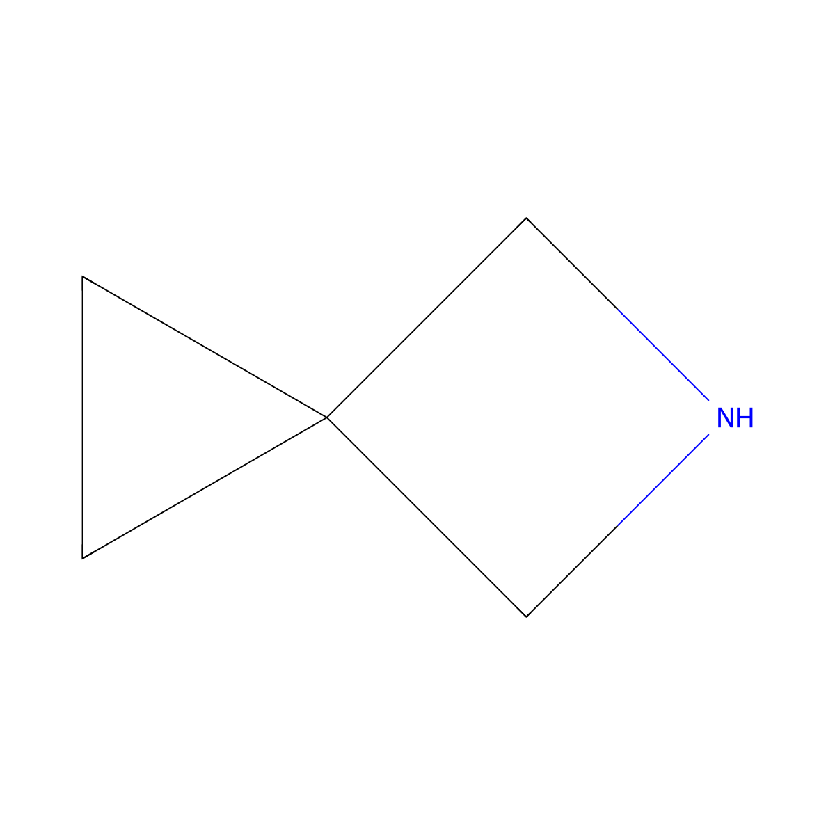 5-Azaspiro[2.3]hexane molecular structure, CAS 39599-52-5