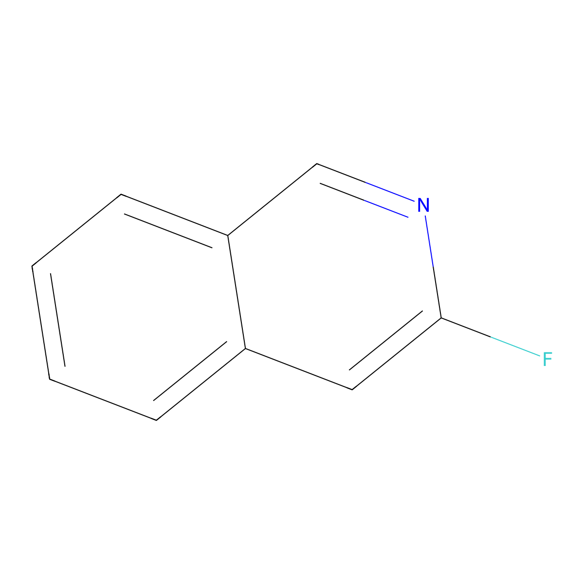 3-Fluoroisoquinoline molecular structure, CAS 396-29-2