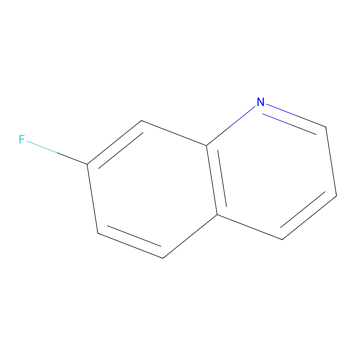 7-Fluoroquinoline molecular structure, CAS 396-32-7