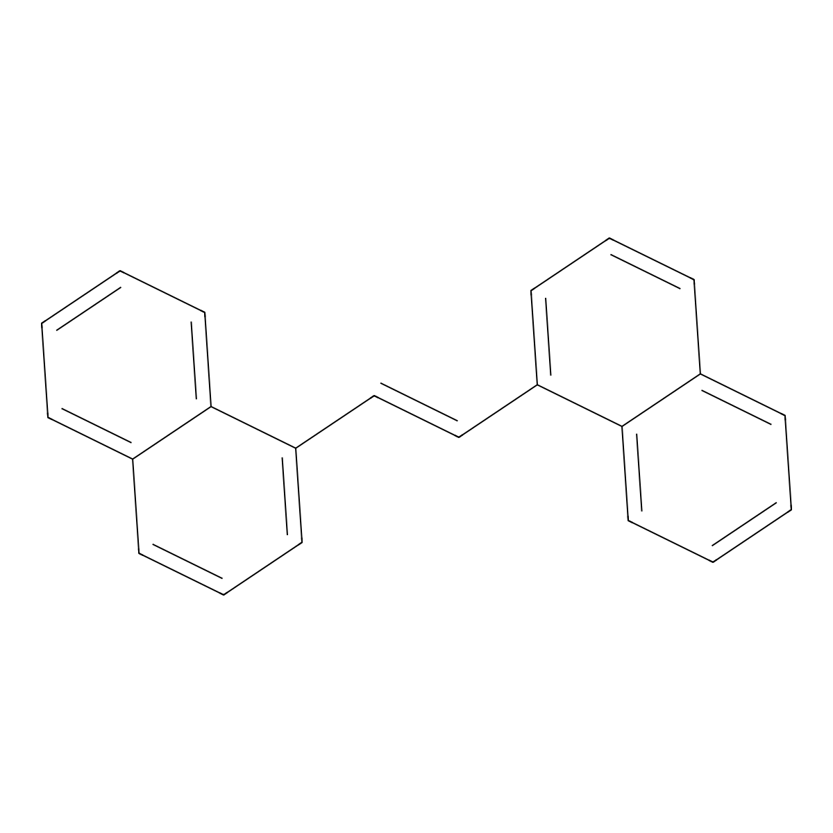 1,1'-(Ethene-1,2-diyl)dinaphthalene molecular structure, CAS 3960-21-2