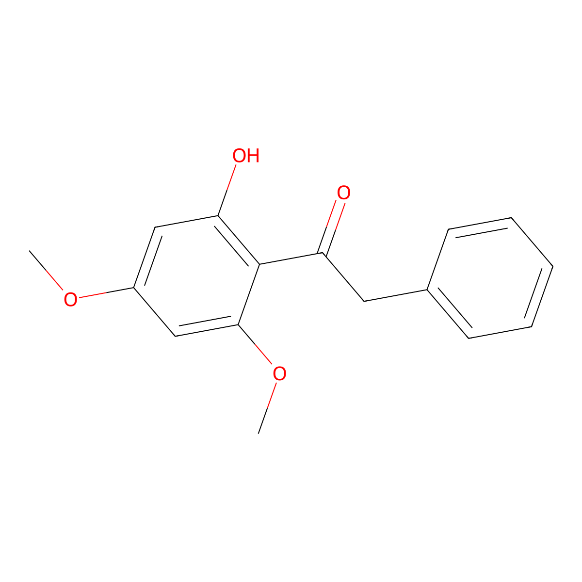 4',6'-Dimethoxy-2'-hydroxy-2-phenylacetophenone molecular structure, CAS 39604-66-5