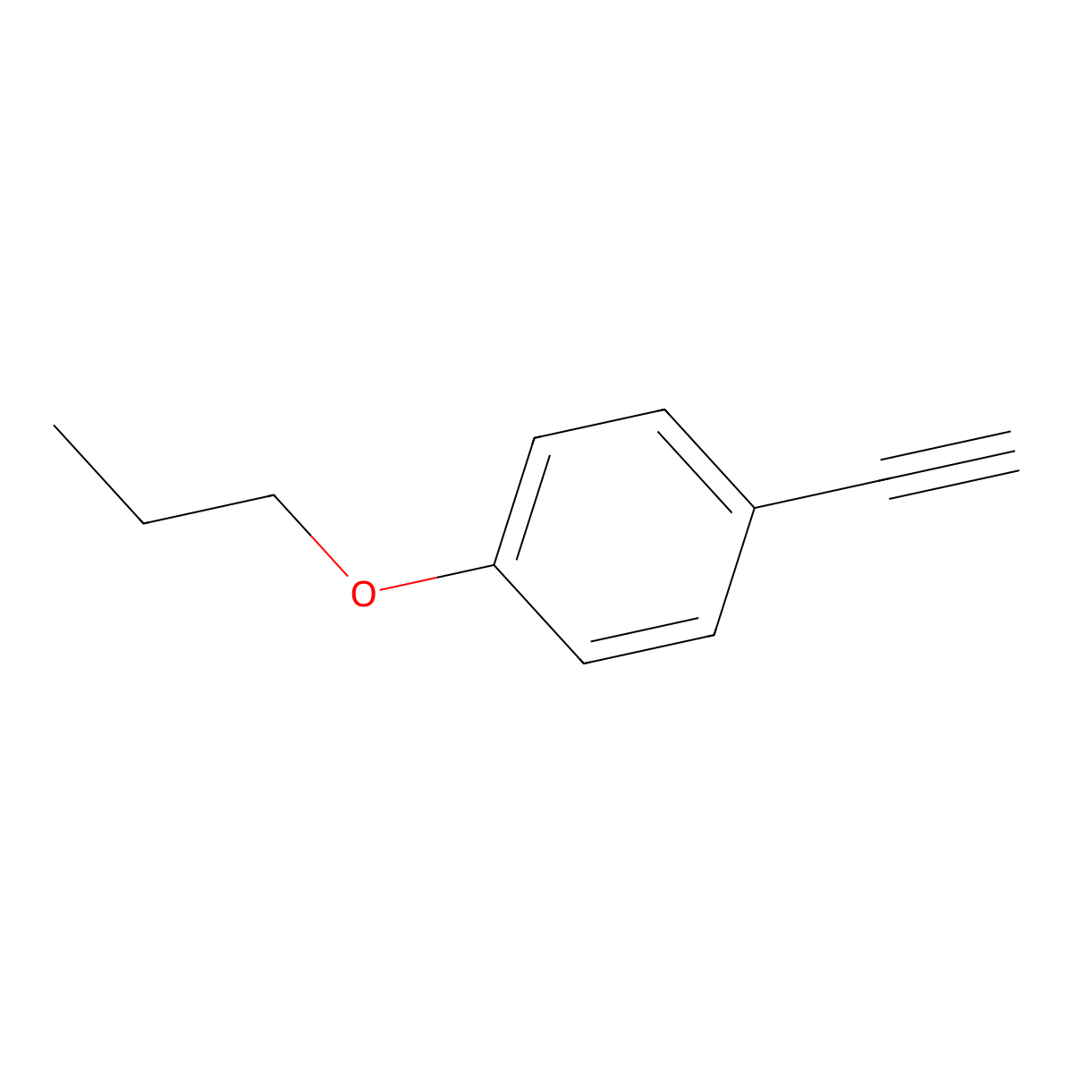 1-Ethynyl-4-propoxybenzene molecular structure, CAS 39604-97-2