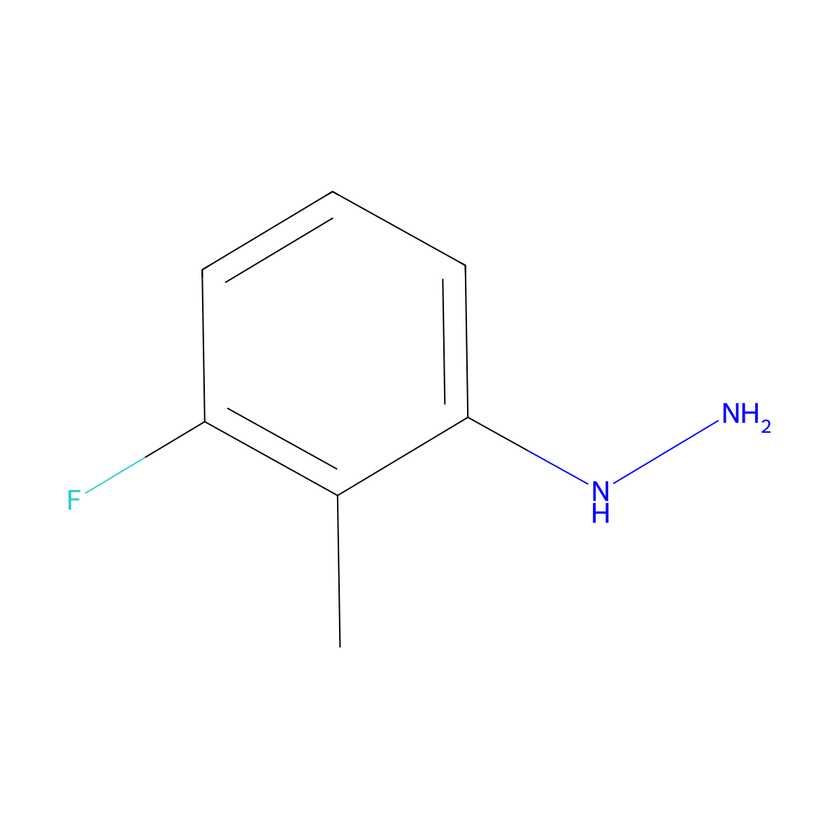 (3-Fluoro-2-methylphenyl)hydrazine molecular structure, CAS 396075-80-2