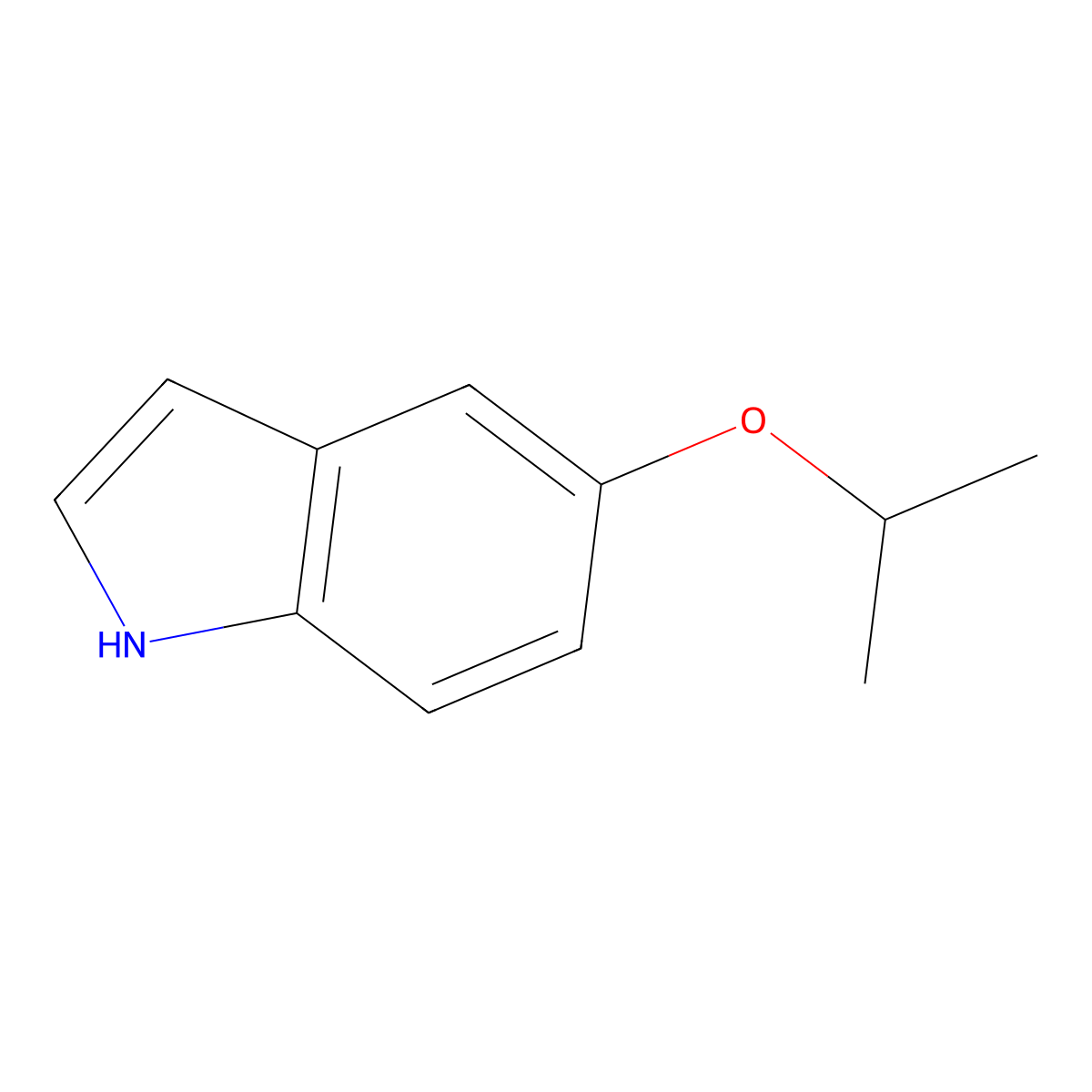 5-Isopropoxy-1H-indole molecular structure, CAS 396091-50-2