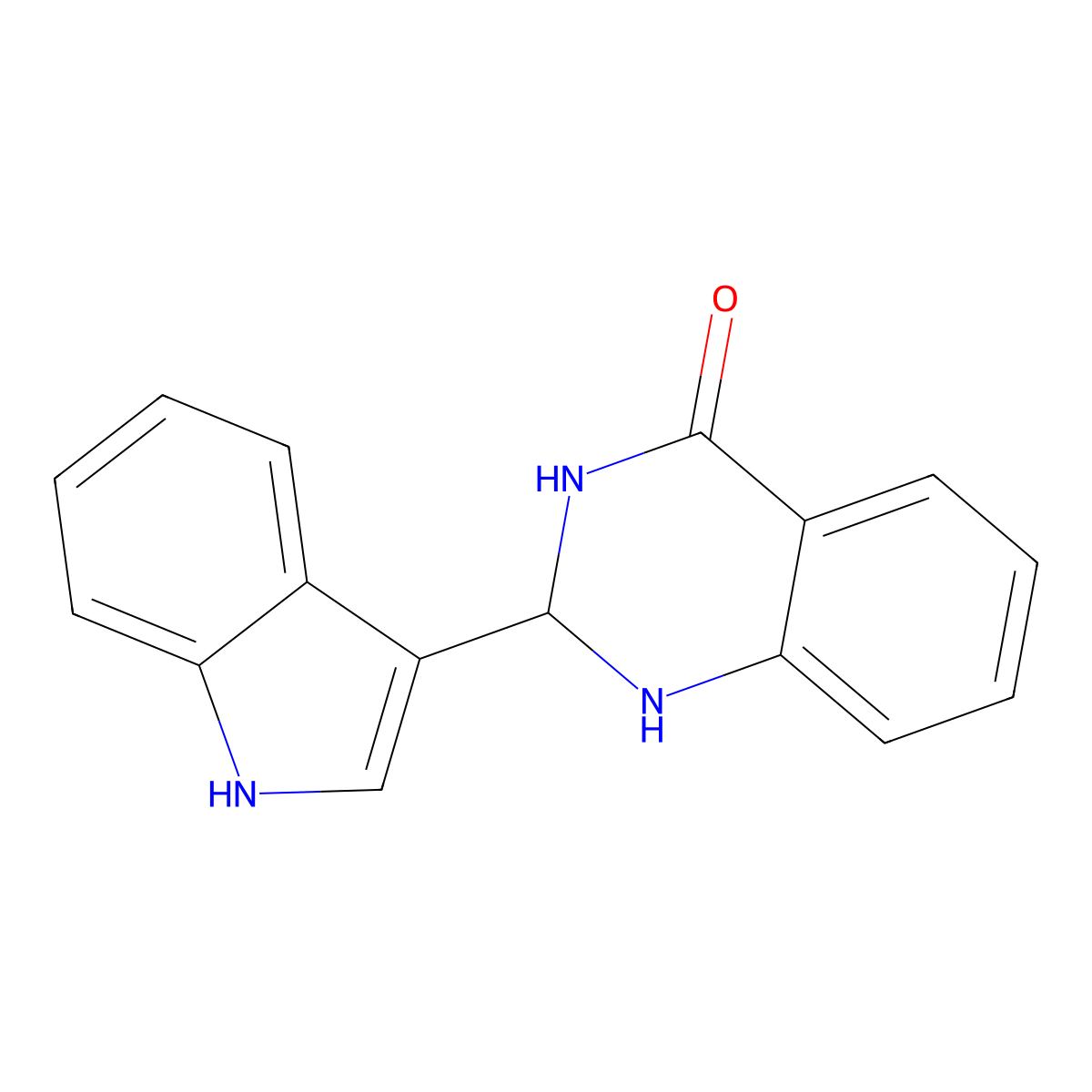 2-(1H-indol-3-yl)-2,3-dihydro-1H-quinazolin-4-one molecular structure, CAS 396098-84-3