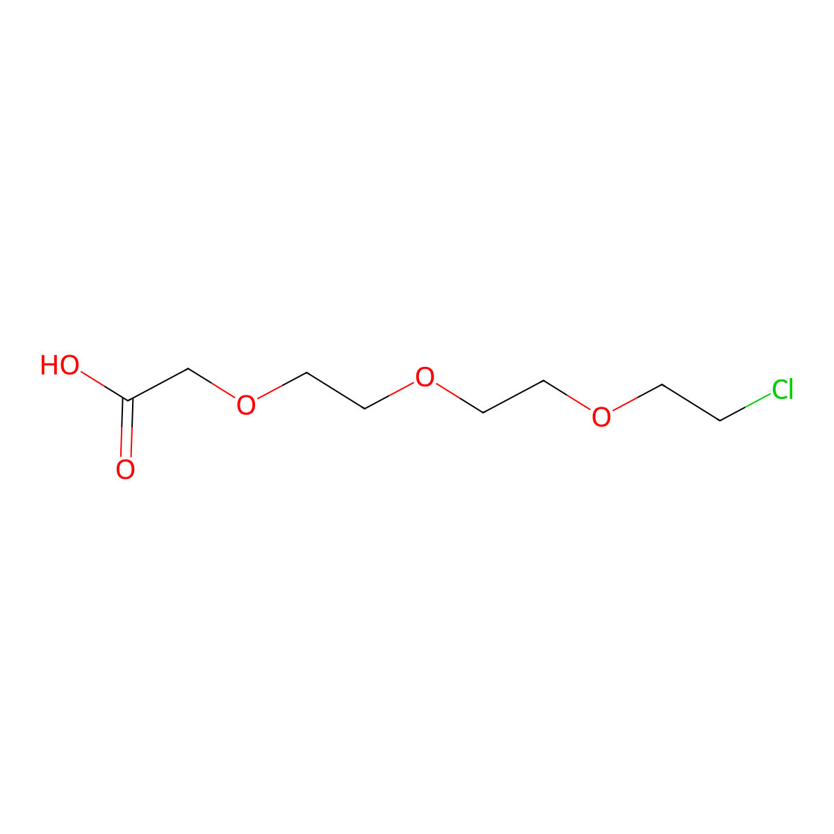 2-[2-[2-(2-Chloroethoxy)ethoxy]ethoxy]acetic Acid molecular structure, CAS 396106-50-6