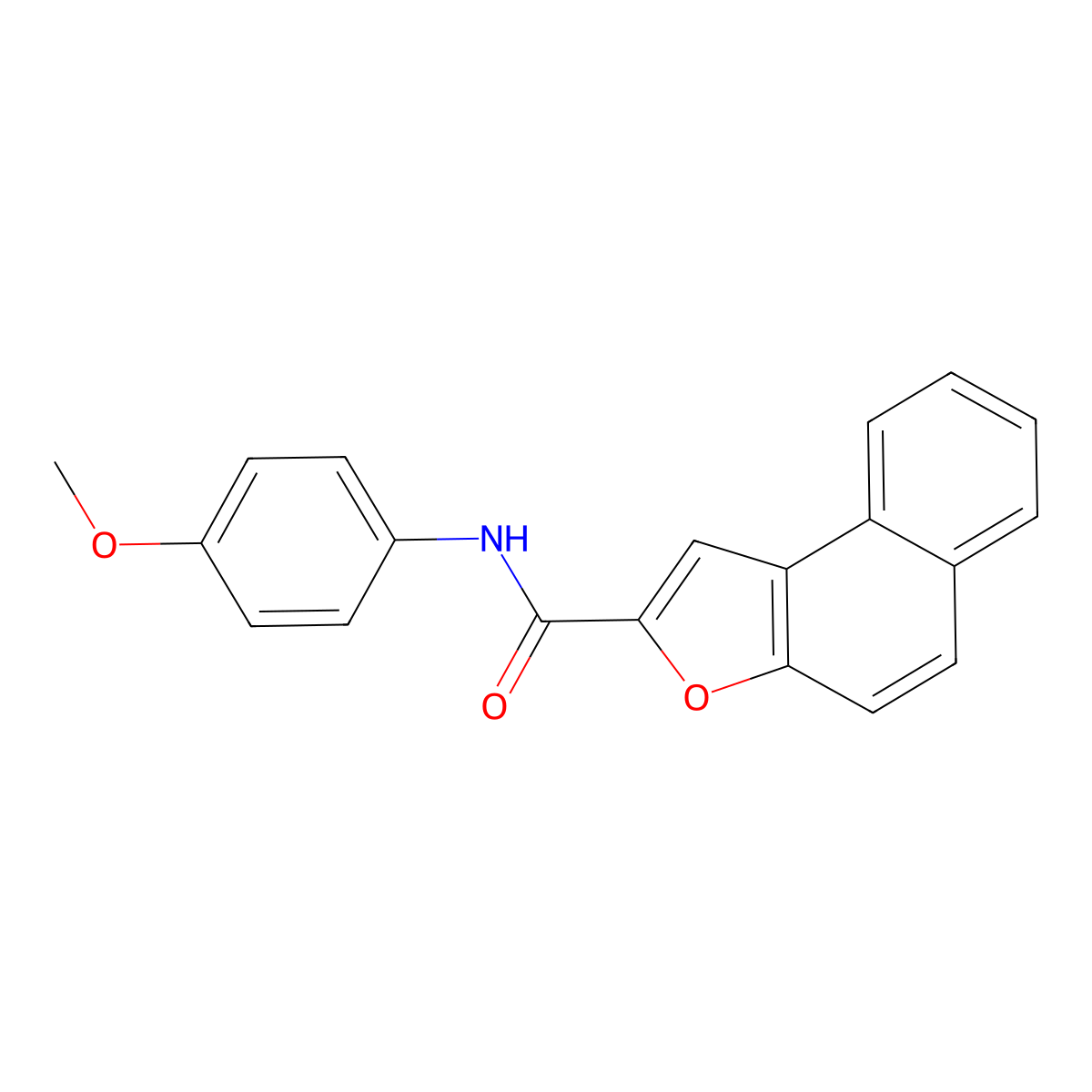 N-(4-methoxyphenyl)naphtho[2,1-b]furan-2-carboxamide molecular structure, CAS 396117-71-8