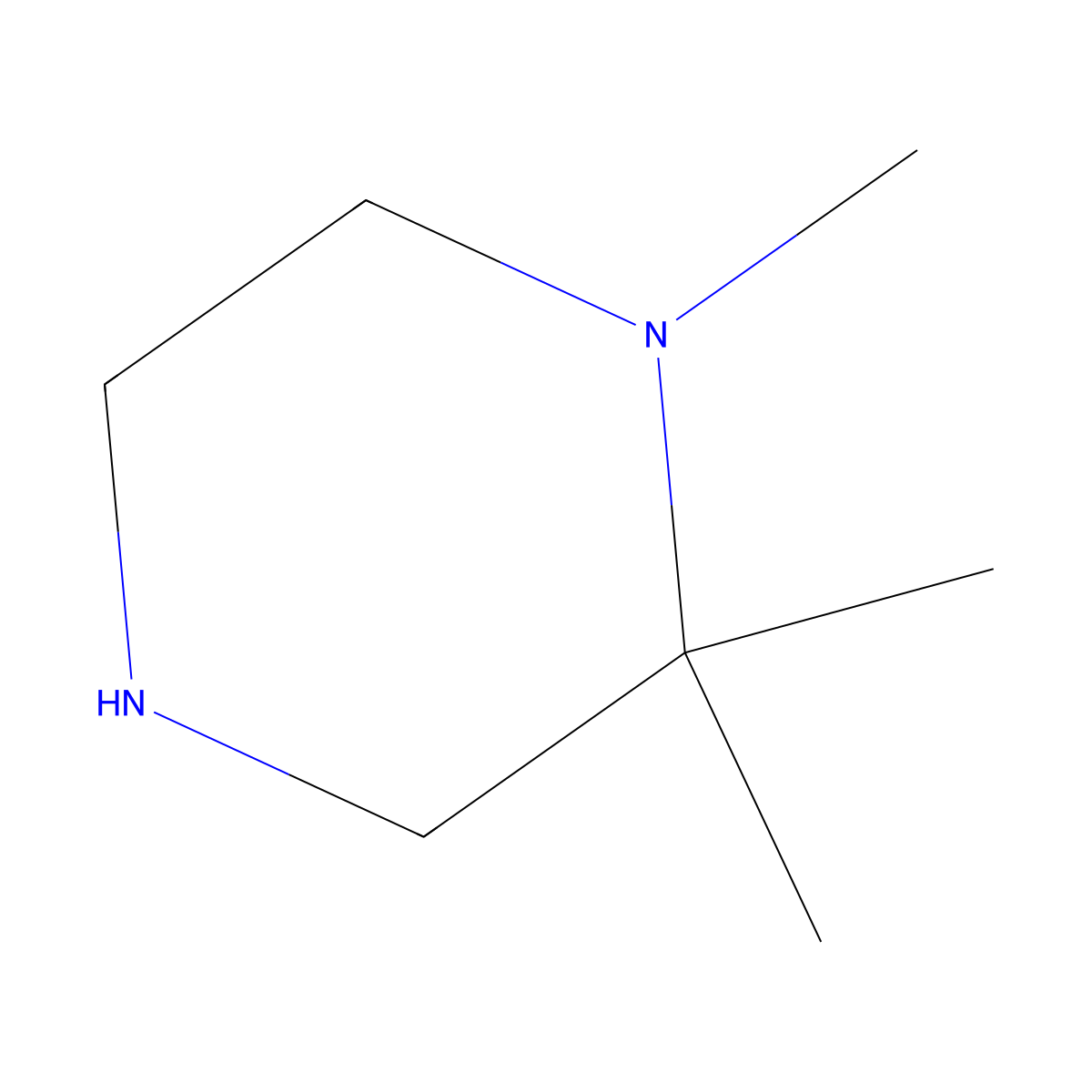 1,2,2-Trimethylpiperazine molecular structure, CAS 396133-32-7