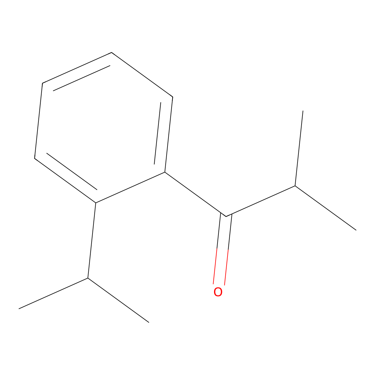 1-(2-Isopropylphenyl)-2-methylpropan-1-one molecular structure, CAS 39615-27-5
