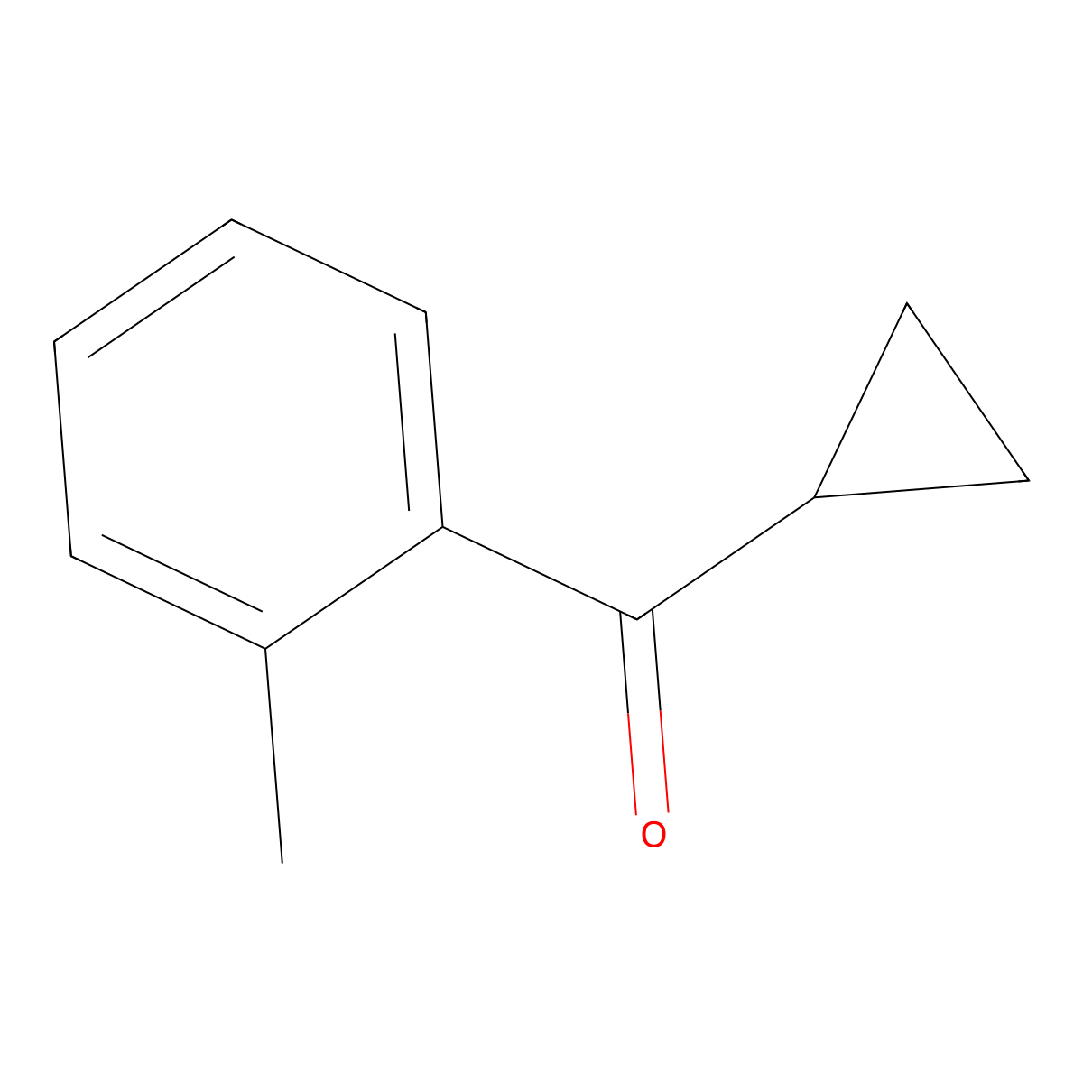 Cyclopropyl(2-methylphenyl)methanone molecular structure, CAS 39615-34-4