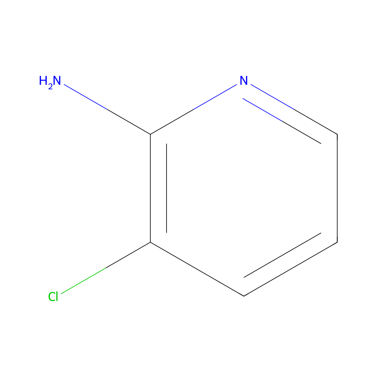 2-Amino-3-chloropyridine molecular structure, CAS 39620-04-7