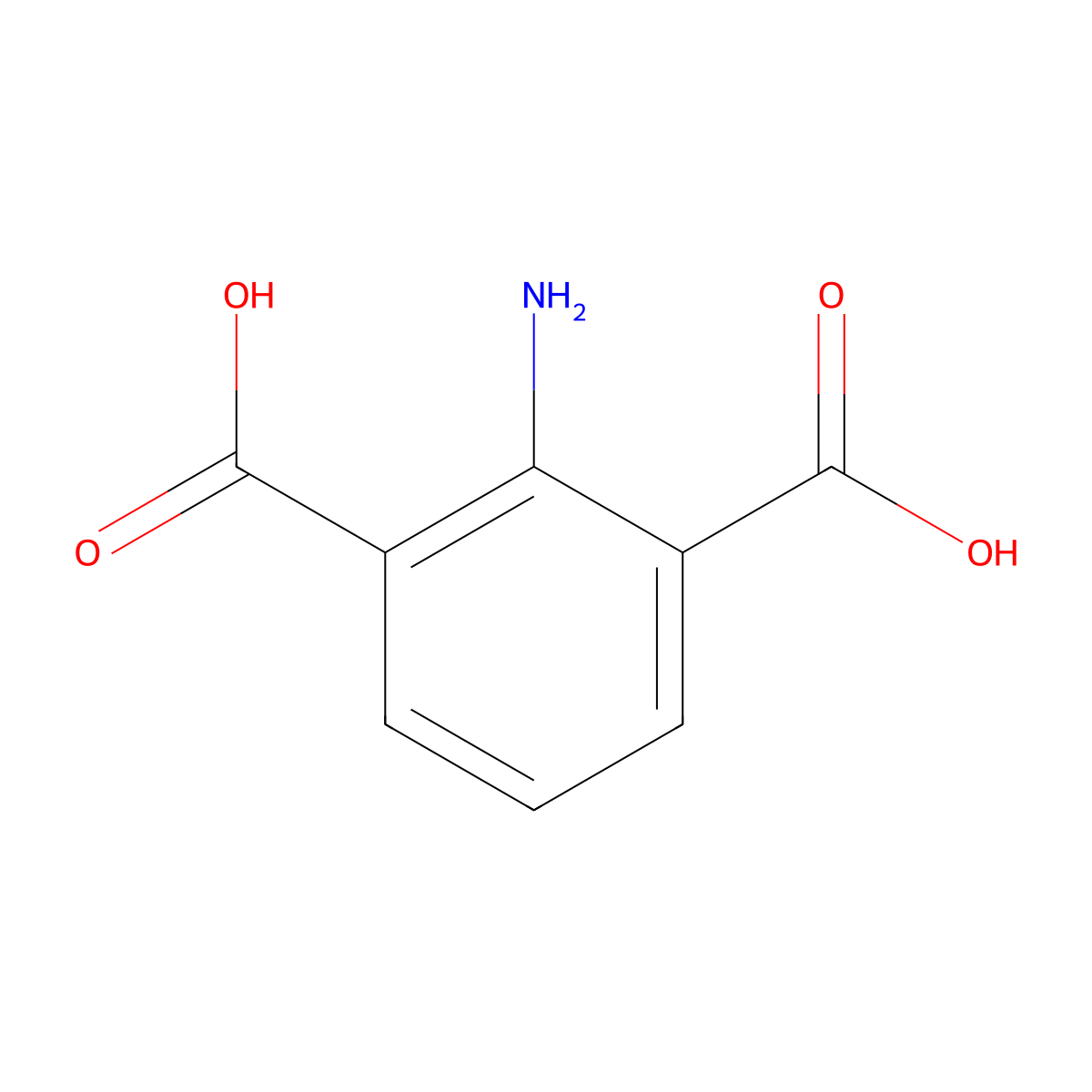 2-Aminoisophthalic acid molecular structure, CAS 39622-79-2
