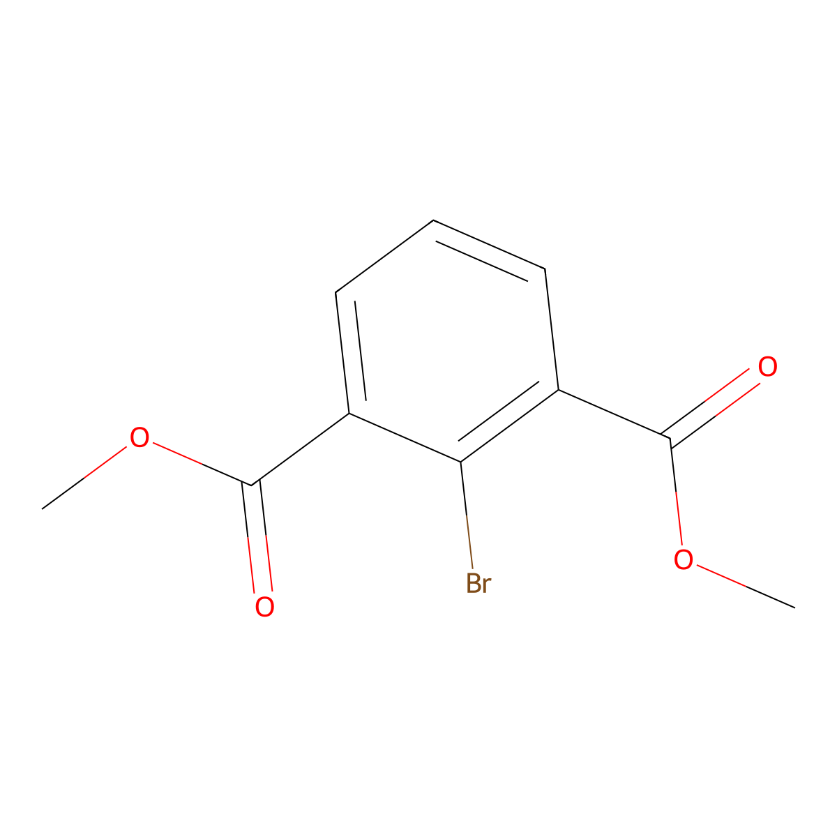 1,3-Benzenedicarboxylic acid, 2-bromo-, 1,3-dimethyl ester molecular structure, CAS 39622-80-5