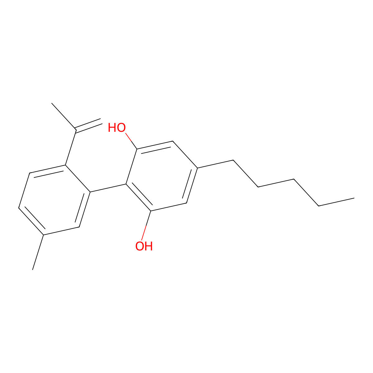 Cannabinodiol molecular structure, CAS 39624-81-2
