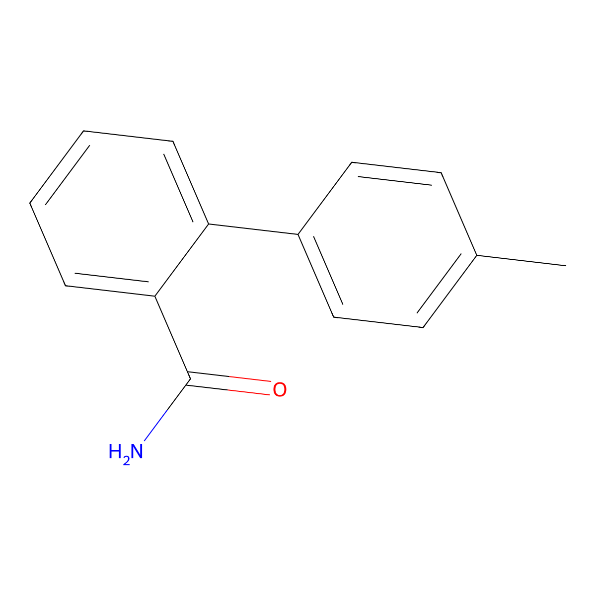 2-(p-Tolyl)benzamide molecular structure, CAS 39627-24-2