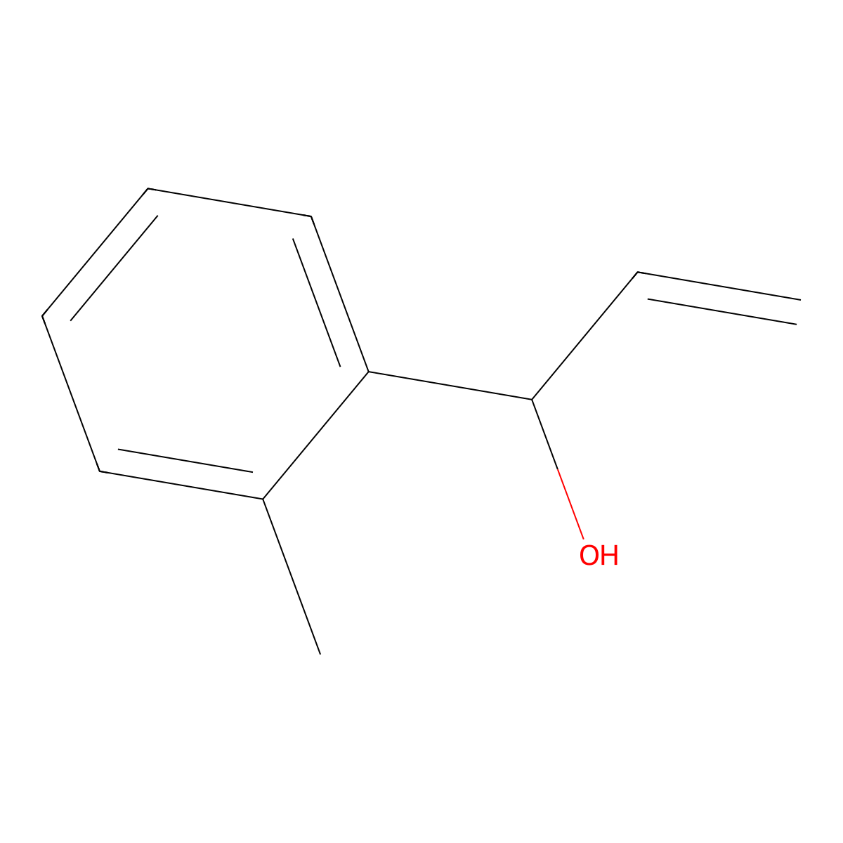 1-(2-Methylphenyl)prop-2-en-1-ol molecular structure, CAS 39627-62-8