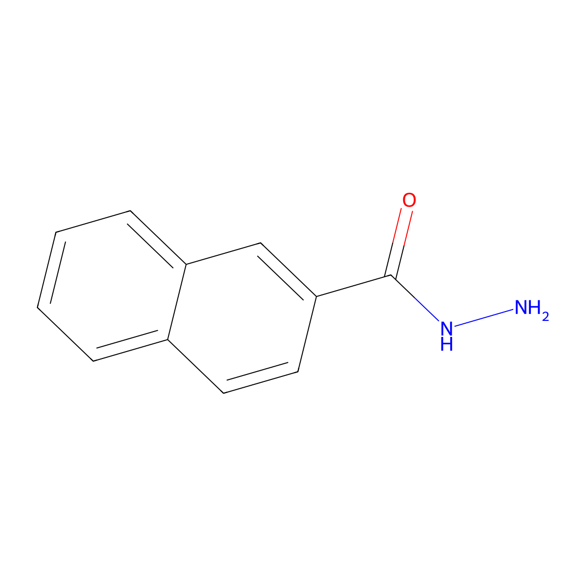 2-Naphthohydrazide molecular structure, CAS 39627-84-4