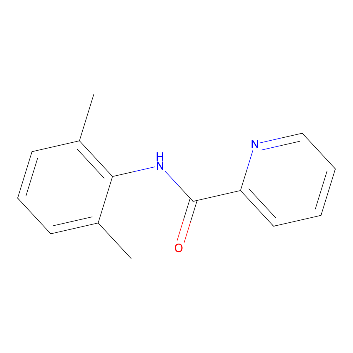 2',6'-Picolinoxylidide molecular structure, CAS 39627-98-0