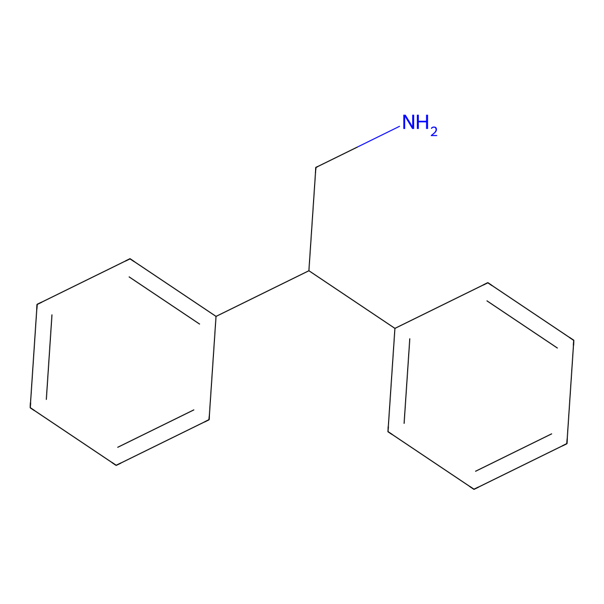 2,2-Diphenylethylamine molecular structure, CAS 3963-62-0