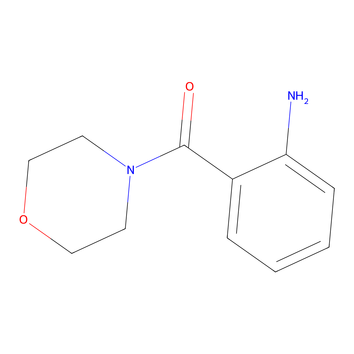 2-(Morpholine-4-carbonyl)aniline molecular structure, CAS 39630-24-5