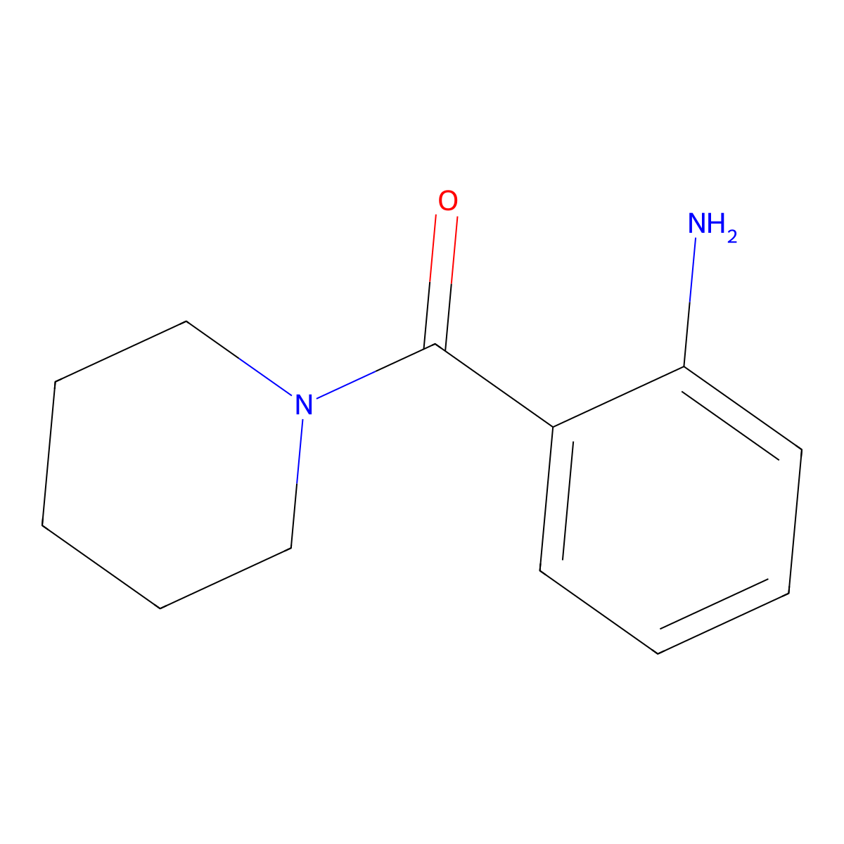 2-(Piperidine-1-carbonyl)aniline molecular structure, CAS 39630-25-6