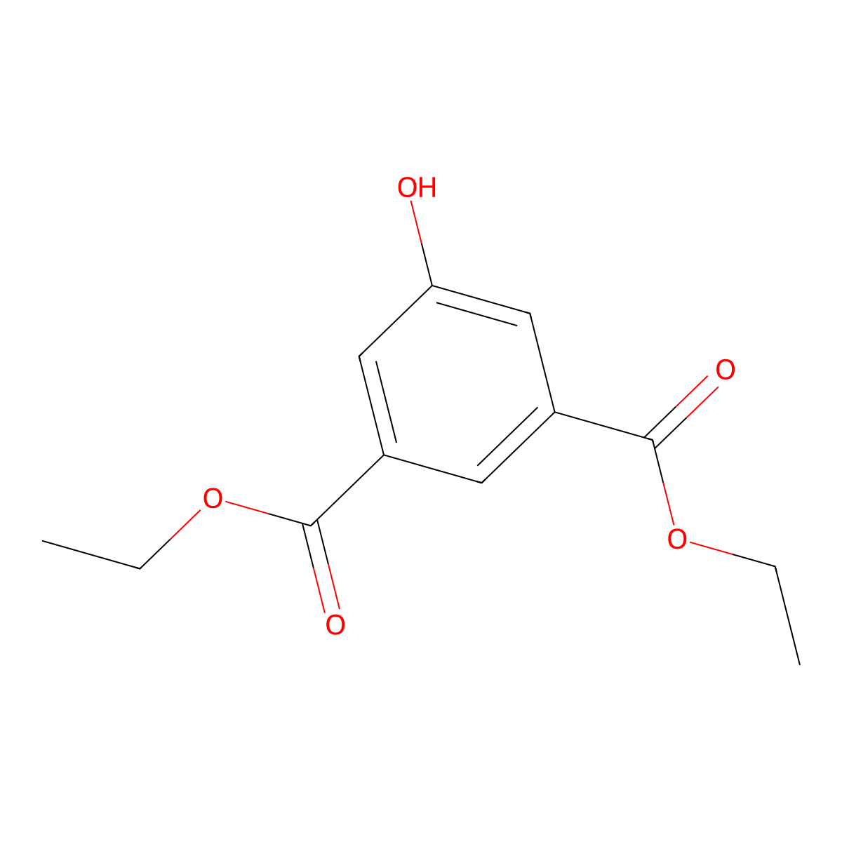 5-Hydroxy-isophthalic acid diethyl ester molecular structure, CAS 39630-68-7