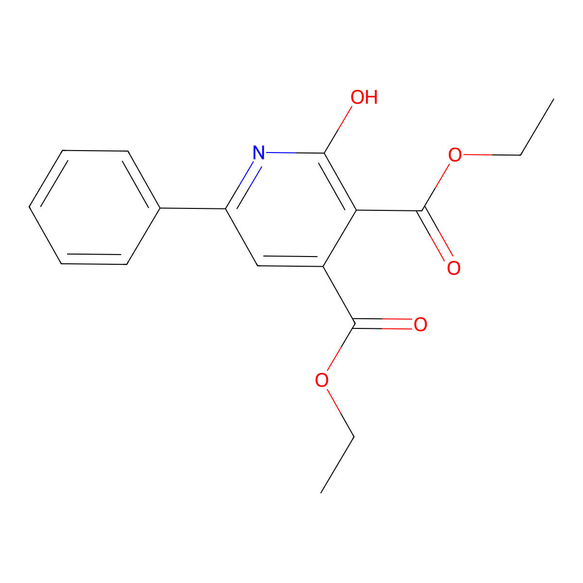 3,4-Diethoxycarbonyl-6-phenyl-2-pyridone molecular structure, CAS 39632-84-3