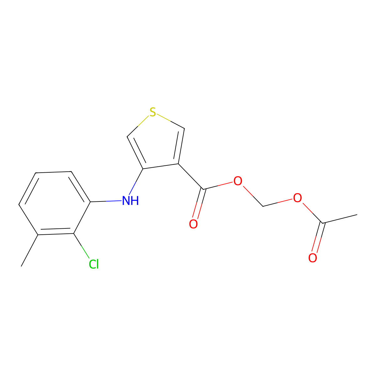 Aclantate molecular structure, CAS 39633-62-0
