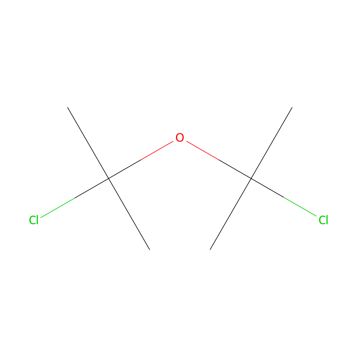 Bis(2-chloroisopropyl) ether molecular structure, CAS 39638-32-9