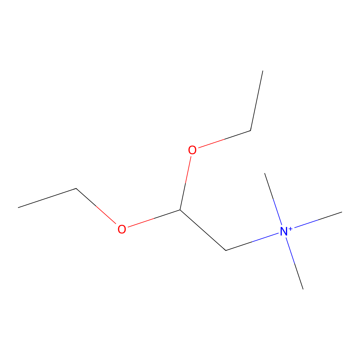 Ethanaminium, 2,2-diethoxy-N,N,N-trimethyl- molecular structure, CAS 39638-47-6