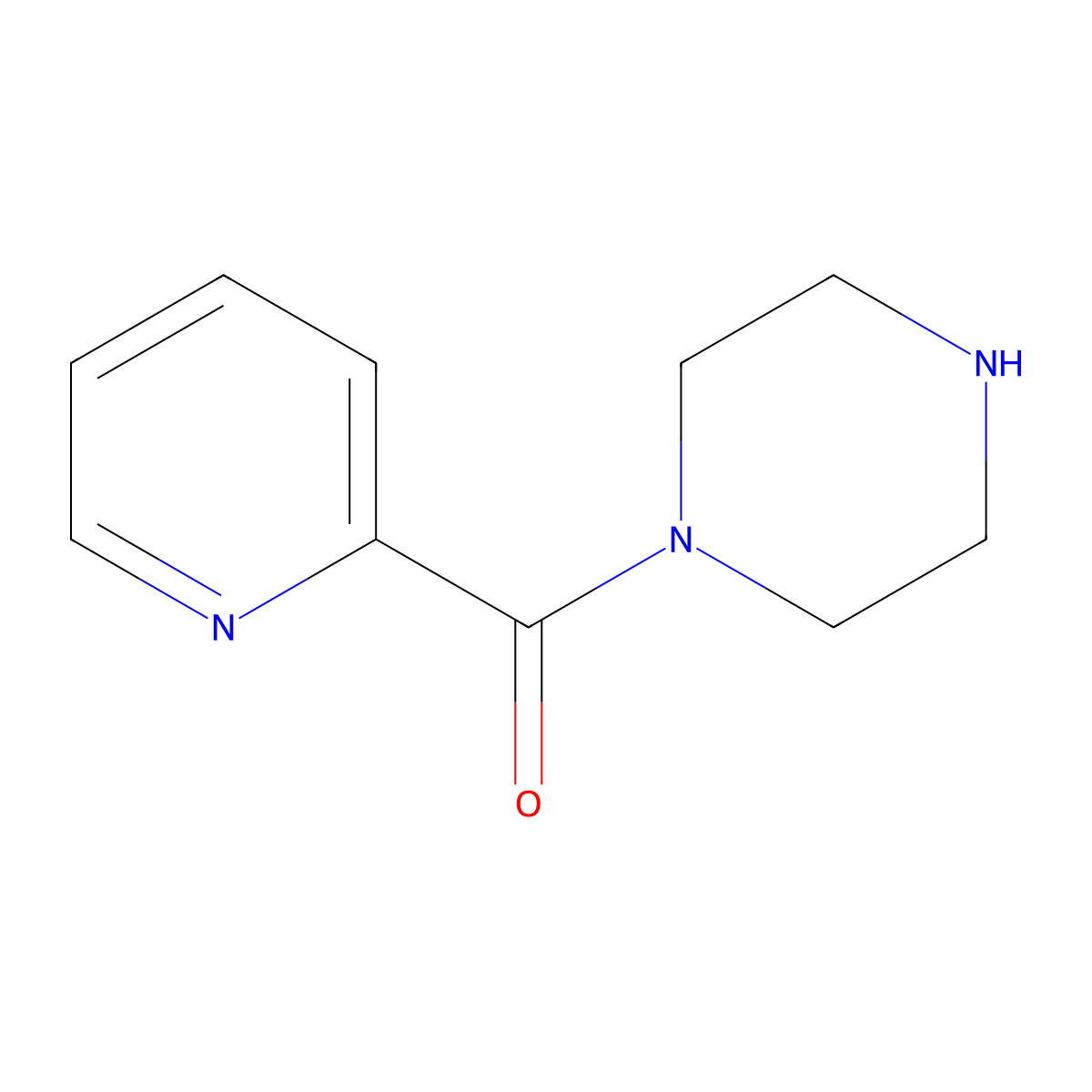 1-(Pyridine-2-carbonyl)piperazine molecular structure, CAS 39639-98-0