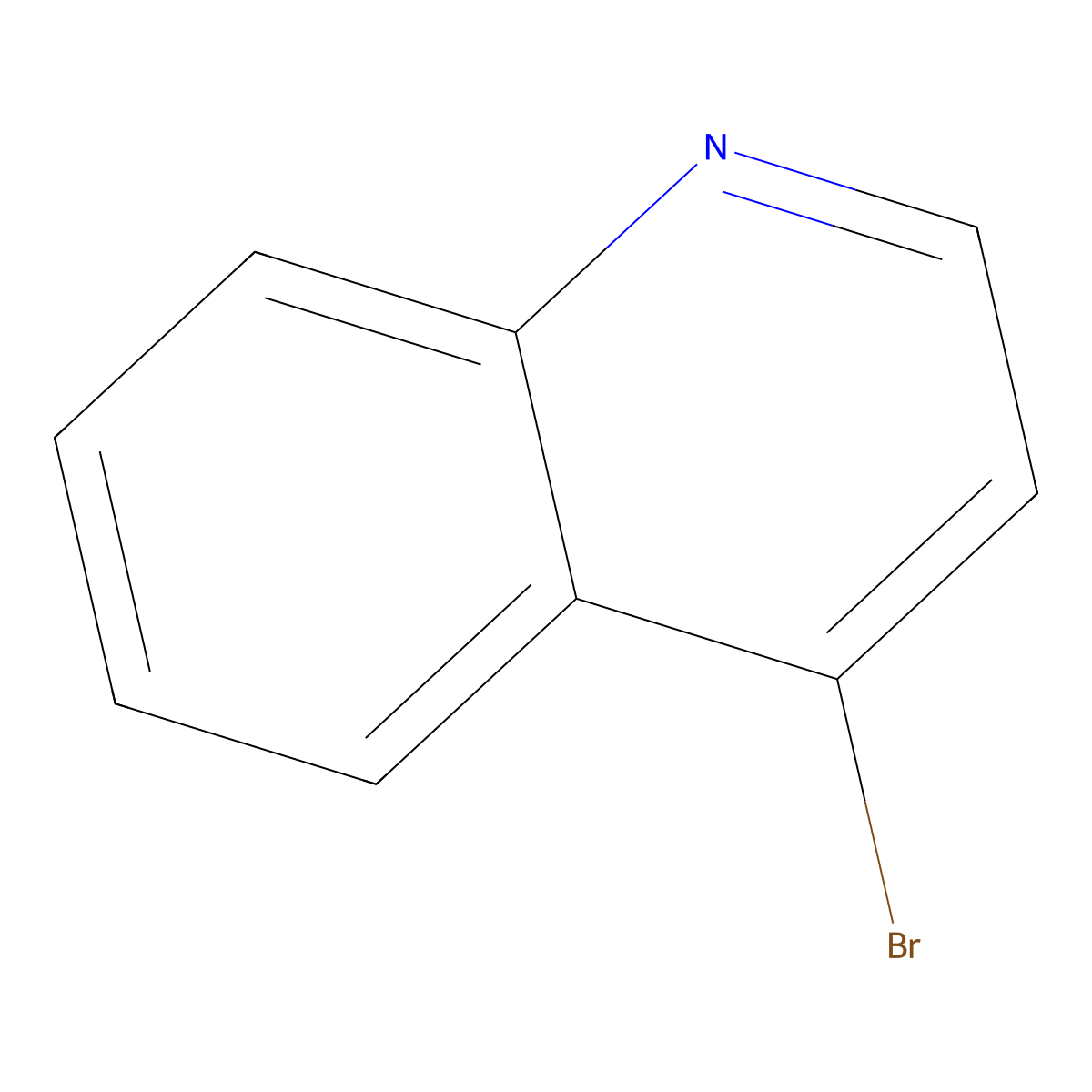 4-Bromoquinoline molecular structure, CAS 3964-04-3