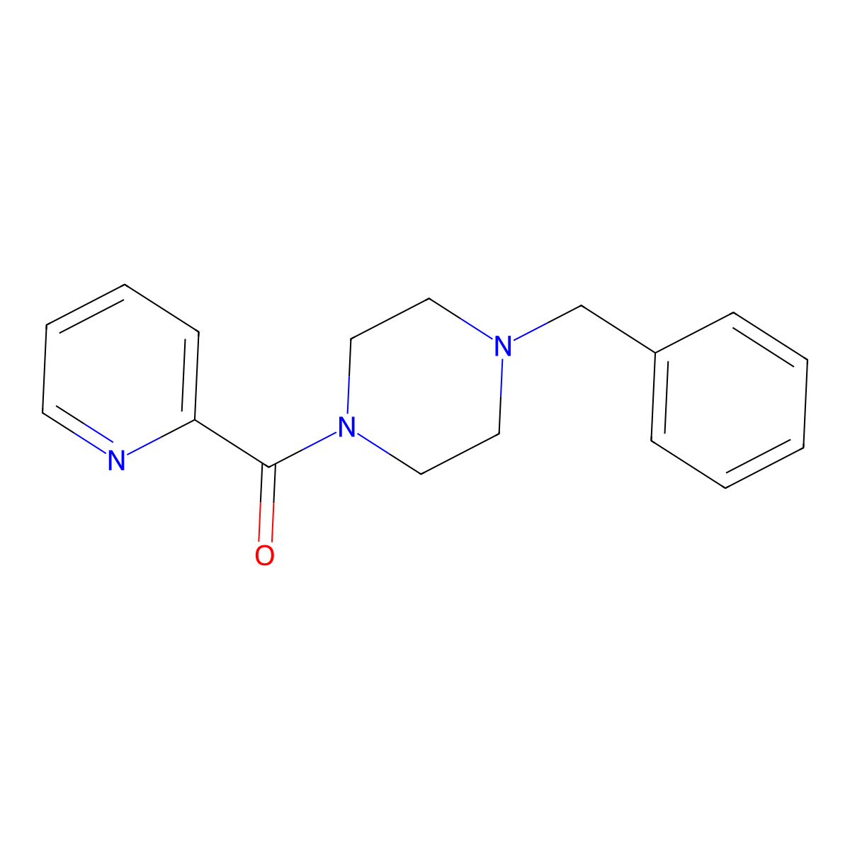 Piberaline molecular structure, CAS 39640-15-8