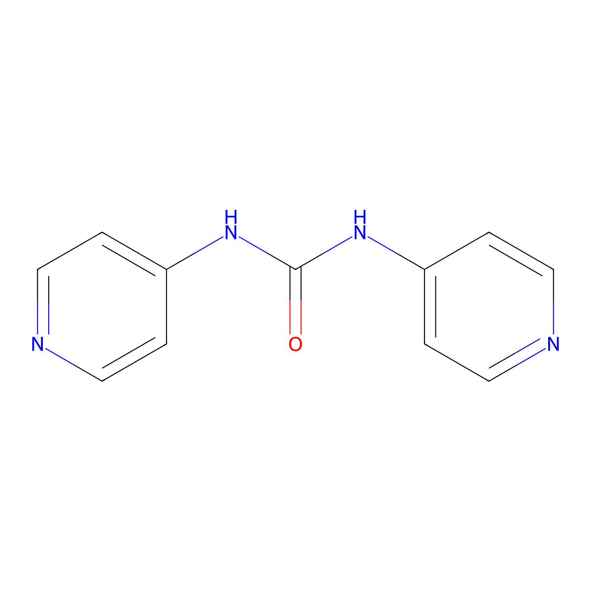 N,N'-Di-4-pyridinylurea molecular structure, CAS 39642-87-0