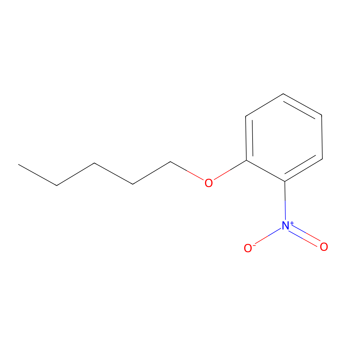 2-Nitrophenyl pentyl ether molecular structure, CAS 39645-91-5