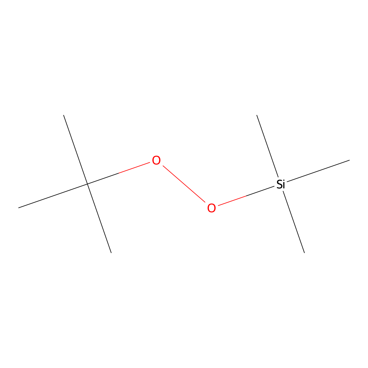 Trimethylsilyl tert-butyl peroxide molecular structure, CAS 3965-63-7