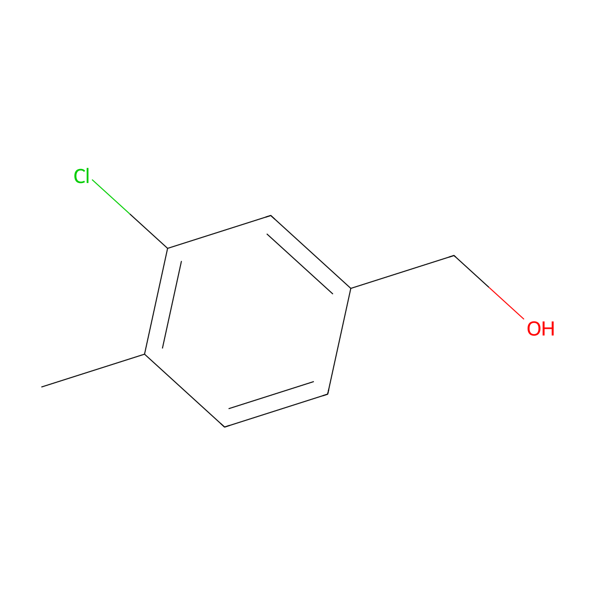 3-Chloro-4-methylbenzyl alcohol molecular structure, CAS 39652-32-9