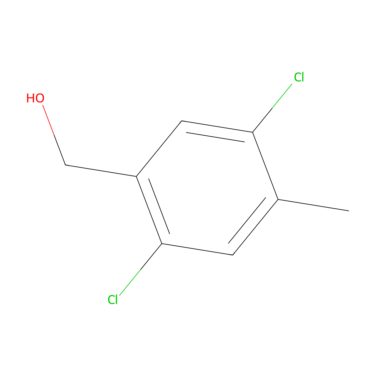 (2,5-Dichloro-4-methylphenyl)methanol molecular structure, CAS 39652-33-0