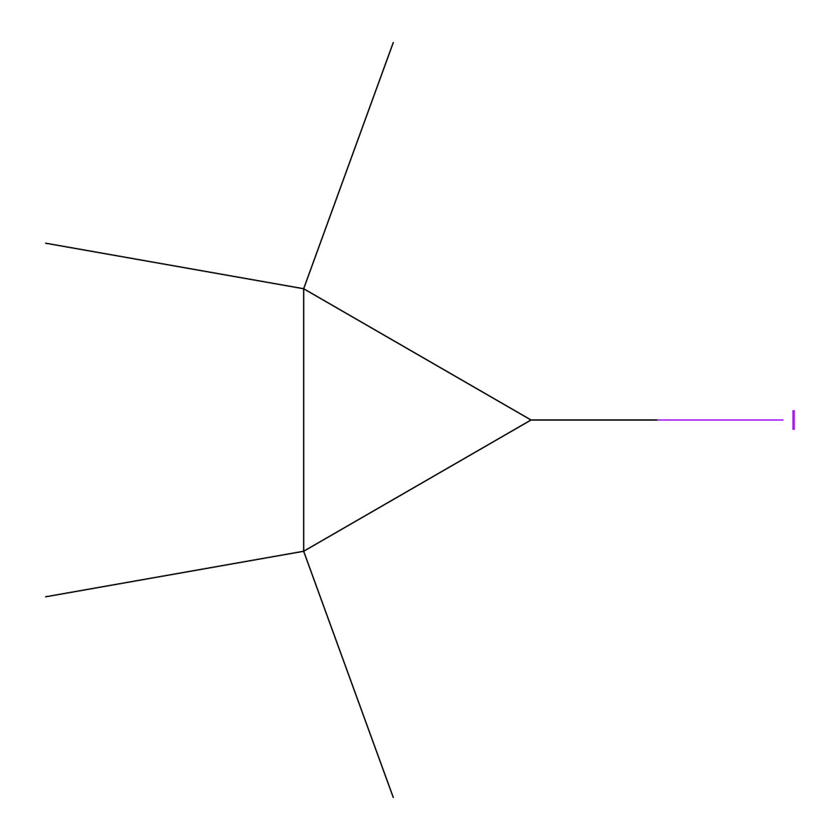 3-Iodo-1,1,2,2-tetramethylcyclopropane molecular structure, CAS 39653-50-4