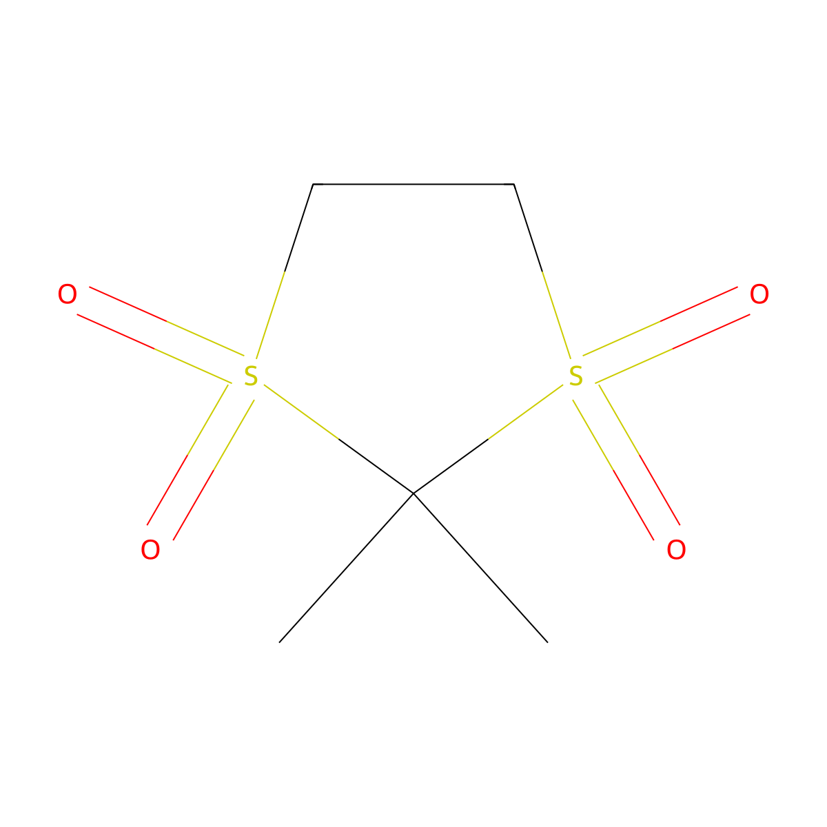 2,2-Dimethyl-1,3-dithiolane 1,1,3,3-tetraoxide molecular structure, CAS 39654-92-7