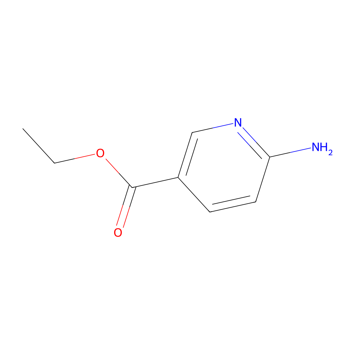 Ethyl 6-Aminonicotinate molecular structure, CAS 39658-41-8