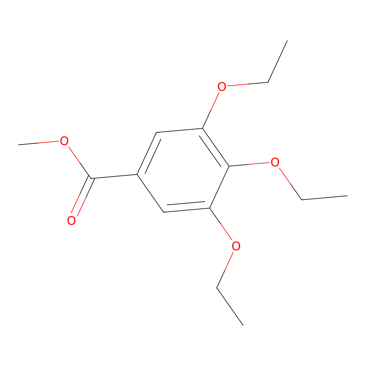 Methyl 3,4,5-triethoxybenzoate molecular structure, CAS 39666-77-8